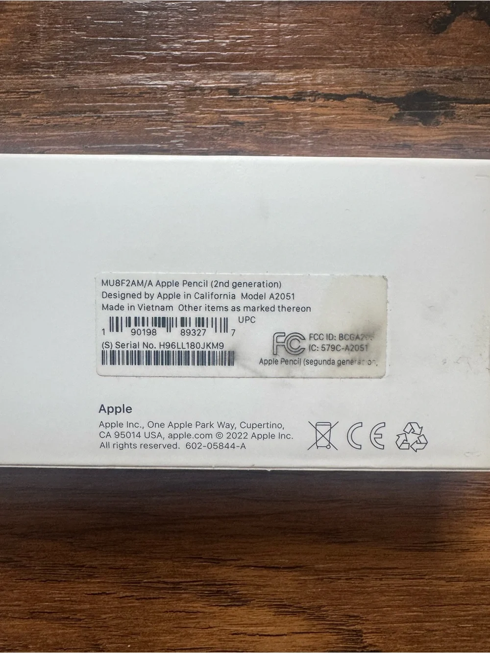Apple White Pencil 2nd Gen Stylus